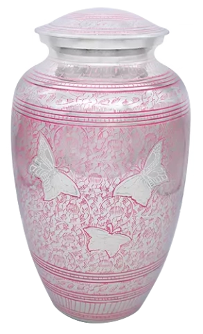 urne pink butterfly